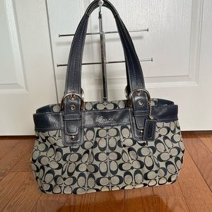 Coach shoulder bag navy
